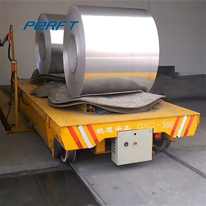 Xử lý vật liệu Xe đẩy đường sắt cuộn thép điện