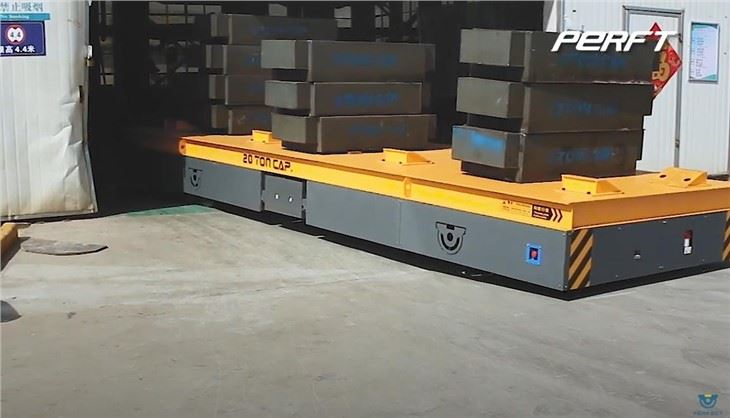 Transfer Car With Rubber Wheels For Handling Castings